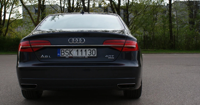 Audi A8 cena 109000 przebieg: 248000, rok produkcji 2015 z Białystok małe 529